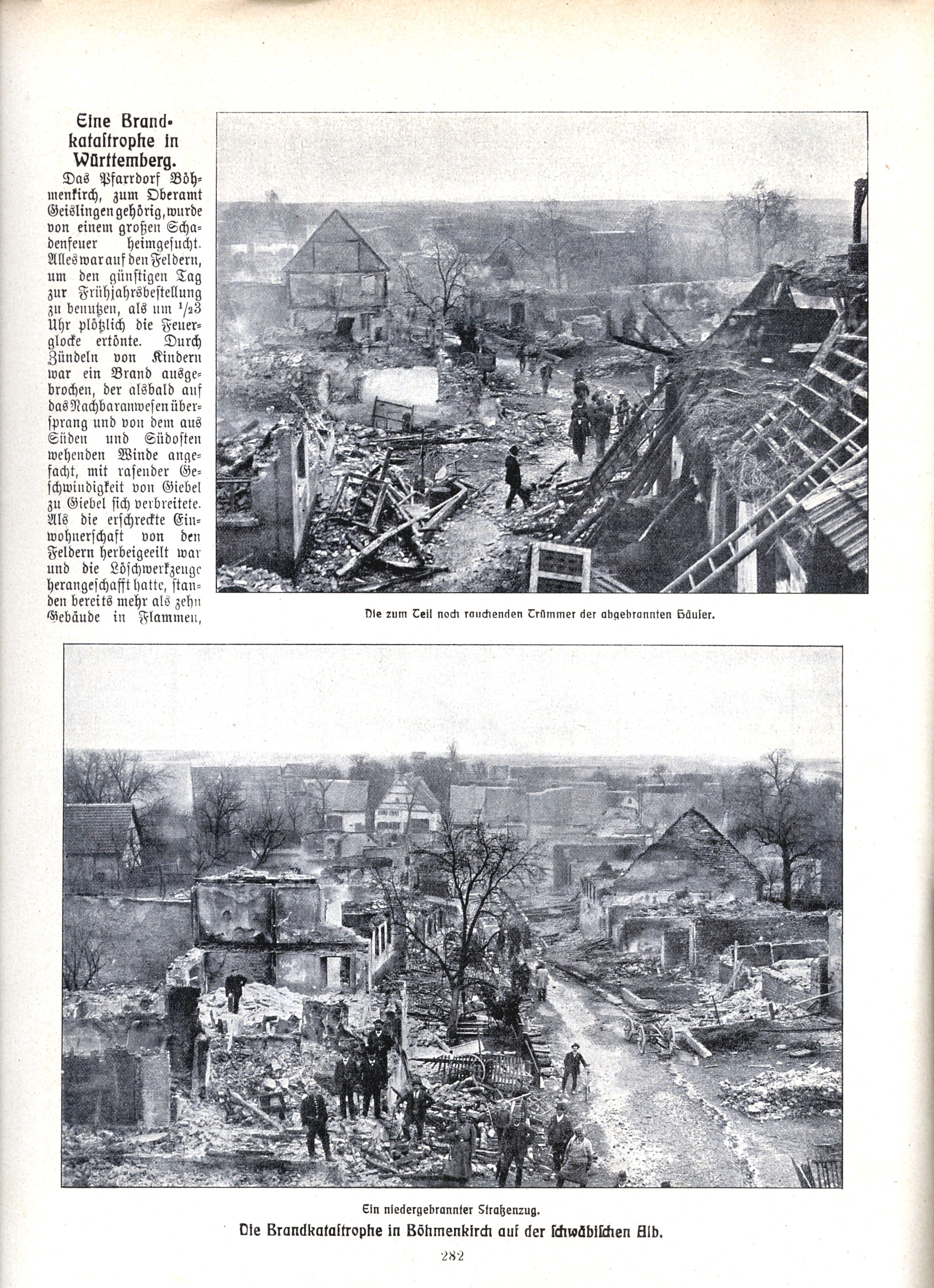 Großer Brand im Jahr 1910