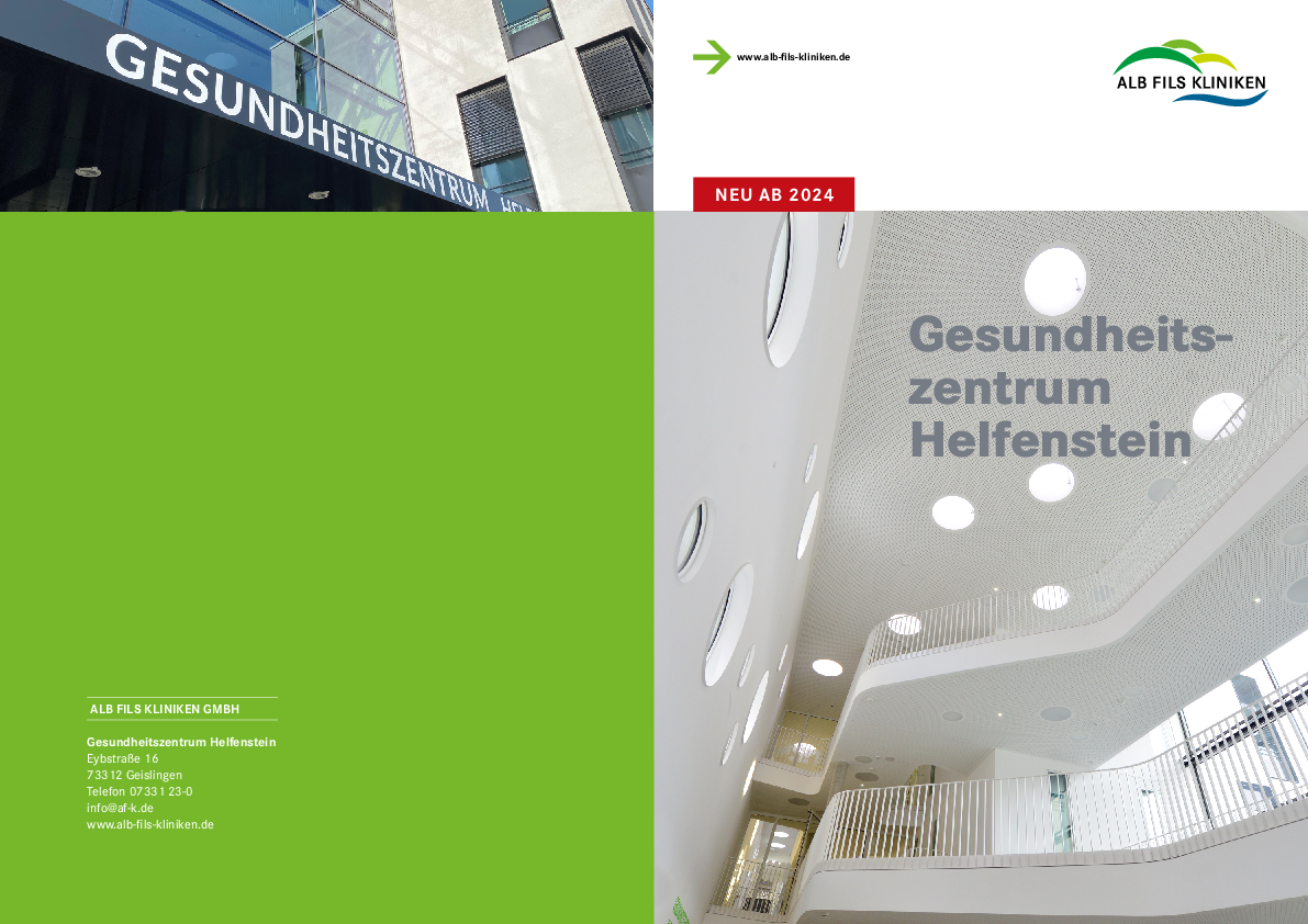 Broschüre Gesundheitszentrum Helfenstein